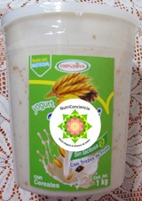 Yogurt de soya con cereales